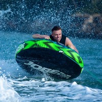 APEX Jouets aquatiques gonflables, bouée de ski tractée, équipement de divertissement, matériau PVC, capacité 100-500 kg, <5 passagers