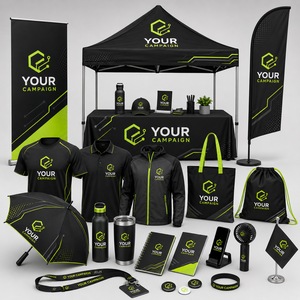 Conjunto de Exhibición para Exteriores con Carpa Publicitaria, Banderas Tipo Pluma, Banner Enrollable, Cubierta para Mesa, Sombrilla para Mostrador, Carpa para Ferias Comerciales - Product Image 4