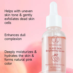 Coffret Soin Visage «Glass Skin» Pêche Douce Marque Blanche Végan Cruelty Free Super Hydratant Niacin Pour Peau Éclatante et Rajeunie - Product Image 3