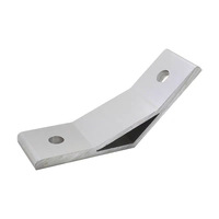 Accessoires spéciaux pour profilés en alliage d'aluminium : Support extérieur biseauté renforcé et épaissi, anodisé, à angle de 135 degrés et 45 degrés