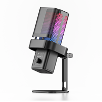 Microphone USB Type-C professionnel pour ordinateur, filaire, cardioïde, à réduction de bruit, idéal pour le gaming, le chant et le streaming