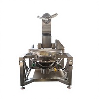 Mélangeur planétaire en acier inoxydable 304 à chauffage électromagnétique gaz/vapeur/électrique, équipement de cuisson type wok, moteur 100L-500L