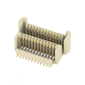 Conectores Rectangulares Originales 1-2199070-4, Conexión Automática, 24 Posiciones, SMD, Dorados, Montaje en Superficie, Guía de Placa - Product Image 1