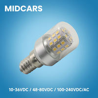 E14 LED Bulb Super Bright Cool White 6000k 5W Flicker-Free Small Screw Light for Range Hood Fridge Sewing Machine Appliance