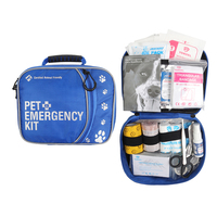 Trousse de premiers soins pour chat et chien pour la voiture, trousse d'urgence pour animaux de compagnie pour la maison, le bureau, les voyages, essentiels de camping pour chiens, trousse de premiers soins