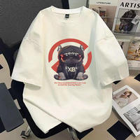 T-shirt d'été pour homme, nouveau style, grande taille, manches courtes, basique, vintage, tendance, pull-over en pur coton, coupe ample unie