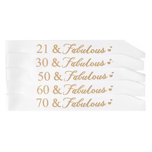 PARTYMENT Fascia da Spalla Favolosa per Ragazze Europee e Americane di Tutte <span class=keywords><strong>le</strong></span> Età (18, 21, 30, 40, 50 Anni) - Vendite Calde Transfrontaliere - Product Image 5