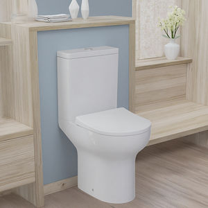 Sunrise P Trap Installé <span class=keywords><strong>Toilette</strong></span> à double chasse Taille compacte avec option de siège à fermeture douce Réduction du <span class=keywords><strong>bruit</strong></span> Caractéristique Apparence élégante - Product Image 1