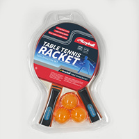 Vente en gros Raquette de ping-pong de marque Anyball 7 couches de raquette de tennis de table en peuplier blanc pur de 7mm deux raquettes avec jeu de 3 balles