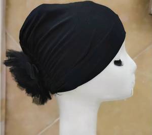 Customizable soft and stretchable headscarf-style ethnic <b>hat</b> wide <b>band</b>, suitable for women, with Islamic-inspired design - Product Image 6