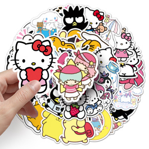 Hot-Bán 51Pcs Chết Cắt PVC Vinyl Dán Cá Nhân Dễ Thương Phim Hoạt Hình Cho <span class=keywords><strong>Hello</strong></span> <span class=keywords><strong>Kitty</strong></span> Giai Điệu của Tôi Hợp Thời Trang Phổ Biến Trong Người - Product Image 5