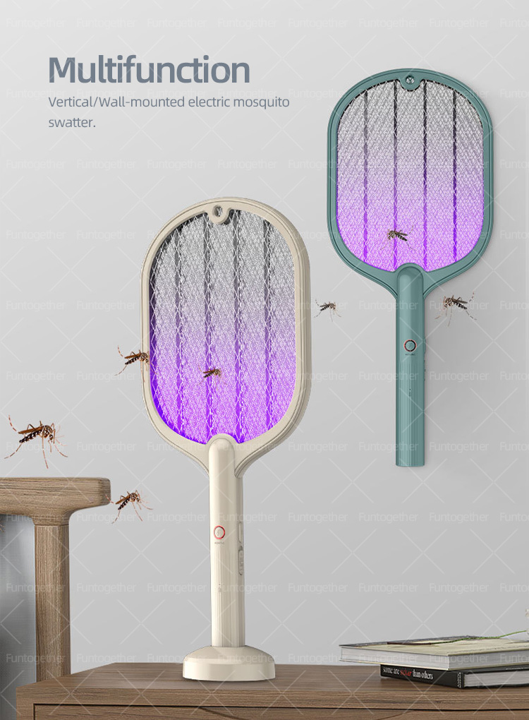 Household fly pest electric killer zapper with led light rechargeable racket eletrica mosquito
