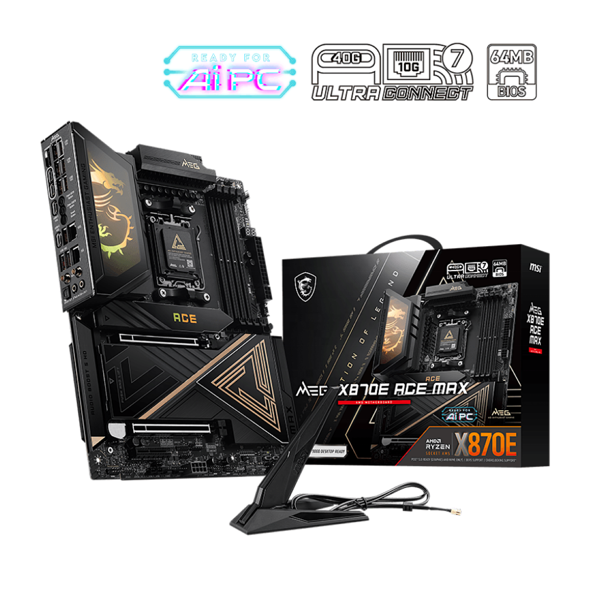 Upgrade Your System With High Performance Socket 2026 Motherboard Solutions 2026 New MSI MEG X870E ACE MAX AM5 Gaming Motherboard Wi Fi7 10G LAN DDR5 ATX Supports 9000 8000 7000 Series For Gaming AI PC 