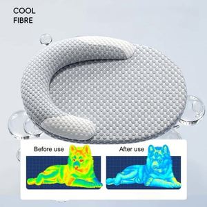 Pet Cooling <b>Mat</b> Large Modern Memory Foam Cotton Fill Hypoallergenic Breathable Washable Anti-Slip Eco-Friendly Summer Heat - Product Image 4