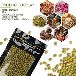 Sacs en <span class=keywords><strong>film</strong></span> polyester désodorisant refermables les plus vendus emballage en plastique de stockage d'aliments à fermeture éclair en polyéthylène holographique pour la maison - Product Image 5