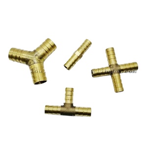 Efficient 2-Way Water Tube <b>Connector</b> <b>Quick</b> Fitting ANSI Standard BSPP/BSPT/NPT Threads Pagoda Premium Parts Solution Yellow ISO - Product Image 1