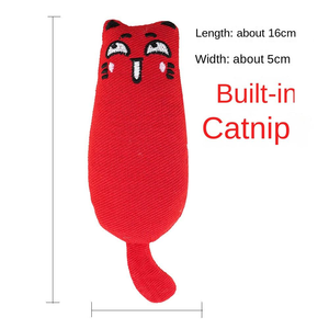 Juguete para Gatos <span class=keywords><strong>de</strong></span> Tela <span class=keywords><strong>de</strong></span> Algodón con Hierba Gatera, Duradero, Lindo Diseño <span class=keywords><strong>de</strong></span> Dibujos Animados, para Jugar en Interiores, <span class=keywords><strong>Limpieza</strong></span> Dental para Gatitos, Mordedor, Antiaburrimiento, Venta al por Mayor - Product Image 6