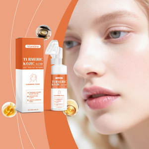 Espuma Limpiadora Facial de Cúrcuma y Ácido Kójico, Limpia la Piel del Rostro y Cuida Suavemente el Acné - Product Image 6