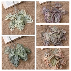 Bouquet de feuilles de Monstera en plastique CallaFloral, plante artificielle pour décoration de mariage CL16103 - Product Image 3