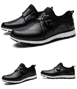 Elegant Fashion <b>Golf</b> Shoes With Rotating Buckle Laces Strong Grip Shock Absorbing Non-slip Breathable Training <b>Golf</b> Shoes - Product Image 1