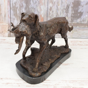 Escultura de lobo de bronce de tamaño real, artesanías de Metal, perro lobo de latón, pastor alemán personalizado, escultura de latón, estatua de perro de bronce - Product Image 3
