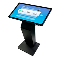 Kiosque tactile de commande en libre-service 4K sur pied Android 32 pouces pour l'orientation des ascenseurs et l'utilisation éducative