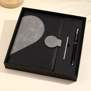 Juego de Regalo de Cuaderno Personalizado al por Mayor, Promocional, Corporativo, de Piel Sintética, con Serigrafía, Diversos Diseños - Product Image 6
