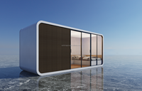 Vente en gros usine : Villa préfabriquée moderne de 20 pieds, type Apple Cabin, en panneaux sandwich de bois, conteneur démontable, respirante