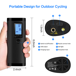 NEWO <span class=keywords><strong>Pompe</strong></span> à air automatique multifonctionnelle sans fil intelligente et portable pour pneus de vélo - Product Image 2
