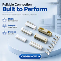 Connecteurs JST PH 2.0 mm, alternative de connecteurs de précision à pas unique, type SMT, connecteurs mâles et femelles à angle droit
