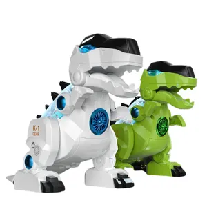 儿童透明塑料齿轮玩具电池操作霸王龙儿童男孩步行电动恐龙有光有声