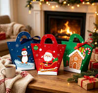Boîte cadeau en carton rigide pliable réutilisable avec fermeture magnétique, ruban et poignée, logo personnalisé