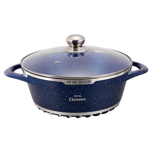 Royal Dessini Non Stick <b>Cookware</b> <b>Set</b> 10 Piece Aluminum Pot With Lid Multi Use For Stewing Frying Boiling - Product Image 5