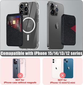 <span class=keywords><strong>2023</strong></span> teléfono celular cuero magnético negocios billetera crédito Id magnético tarjetero para iPhone 12 13 14 15 - Product Image 3