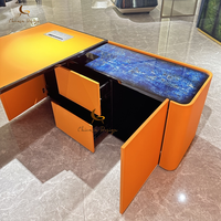 Table et chaise de bureau en bois massif de style italien, bureau de direction moderne et luxueux pour la maison