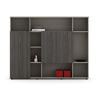 Moderno de madera MDF de lujo con cajón Estante de almacenamiento Librería Muebles de oficina Casillero archivador lateral