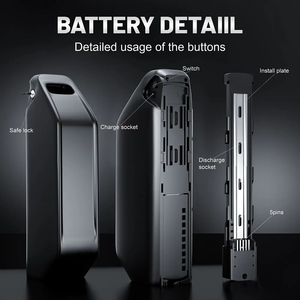 แบตเตอรี่ลิเธียมโพลิเมอร์สำหรับจักรยานไฟฟ้า 36V 48V 52V 60V 15Ah 18Ah 20Ah 22Ah 25Ah 30Ah แบตเตอรี่ Li-Ion สำหรับจักรยานอีไบค์ - Product Image 4