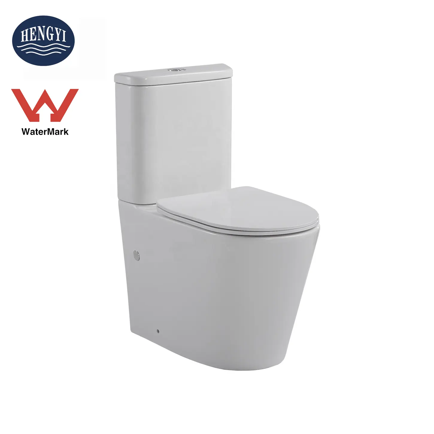 Factory Wholesale Comfort Height Cyclone Flushing Australia WaterMark Back To Wall Two Piece Toilet Suites Sanitary Ware