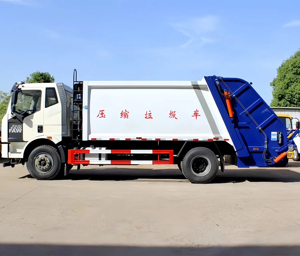 Camión Compactador de Residuos de 12m³ y 14m³ para Recolección y Compresión de Basura, Vehículo para Limpieza Urbana - Product Image 3