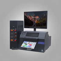 Imprimante d'étiquettes en papier UV imperméable de bureau, rouleau à rouleau, imprimante numérique à jet d'encre UV LED couleur, rouleau à rouleau