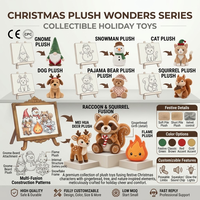 Poupée en peluche personnalisée pour arbre de Noël, bonhomme de neige, elfe, gnome, étoile, canne à sucre, décoration de maison de Noël, cadeau de vacances OEM CPC