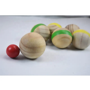 Juego <span class=keywords><strong>de</strong></span> <span class=keywords><strong>Petanca</strong></span> <span class=keywords><strong>de</strong></span> Madera <span class=keywords><strong>de</strong></span> Haya Natural <span class=keywords><strong>de</strong></span> 6 Piezas, Reutilizable, Certificado EN71/CE, para Fiestas Familiares - Product Image 3