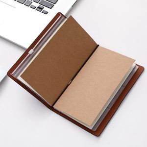 Custom Embossed Logo PU Leather Journal Notebook Gift Set <b>A6</b> Hardcover Office Notebooks for Business Travel <b>Diary</b> Corporate Gift - Product Image 4