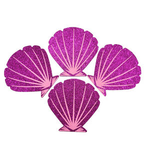 Vente en gros de couvre-tétons autocollants jetables en forme de coquille rose brillant Pasties Accessoires intimes à la mode Rallonges de <span class=keywords><strong>soutien</strong></span>-<span class=keywords><strong>gorge</strong></span> - Product Image 4