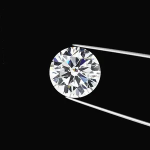 Moissanite fabricantes, atacado melee d cor pedra preciosa 1 a 3mm preço por carat redondo pequena pedras de moissanite solto sintético