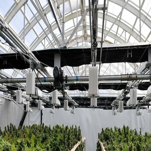 Galvanized steel <b>frame</b>, climate control for <b>plants</b> & vegetable cultivation multi-span blackout greenhouse - Product Image 2