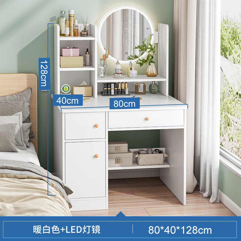 (Modèle léger mené de miroir) blanc chaud de 80*40*128cm