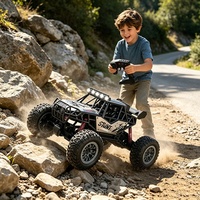 Voiture de course sportive WGNRC LF035 1/8 de qualité hobby, véhicule RC tout-terrain radiocommandé 2.4G, voiture RC d'escalade 4x4 en alliage, jouet