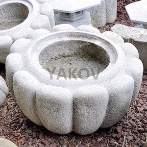<strong>Japanese</strong> Zen Garden Wash <strong>Stone</strong> Water Basin Kiku Bachi - Product Image 4