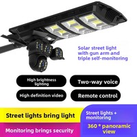 Cámara LED para Farola Solar, IP65, Control Remoto, Alta Definición, Panel de Luz Potente, Alta Potencia, Exterior, ABS